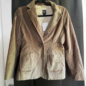 Brown velvet Gap blazer - size 4 NWT